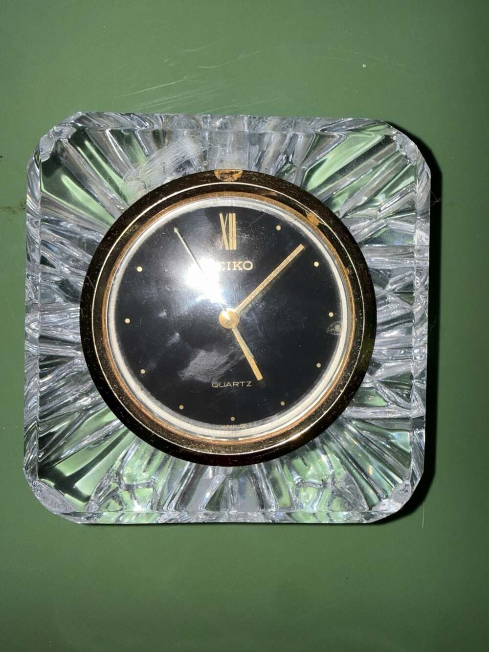 Seiko Vintage Crystal Quartz Table Clock